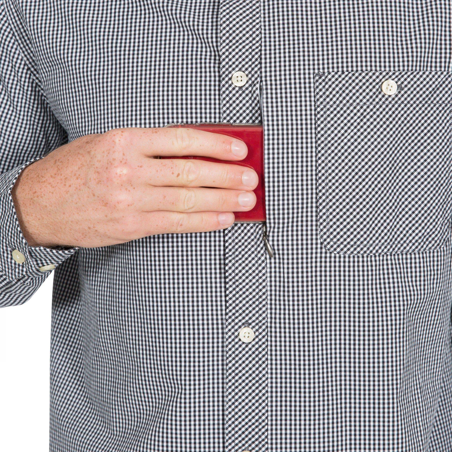 Trespass Camicia Yaddlethorpe a Maniche Lunghe a Quadri  