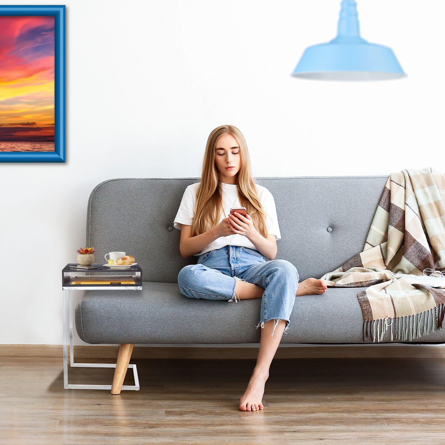 Northix Table d'appoint avec pieds en métal  