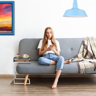 Northix Table d'appoint avec pieds en métal  