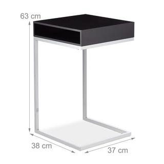 Northix Table d'appoint avec pieds en métal  