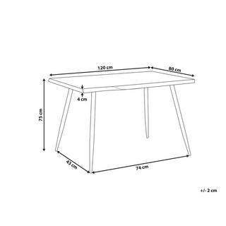 Beliani Table de repas en MDF Moderne LUTON  