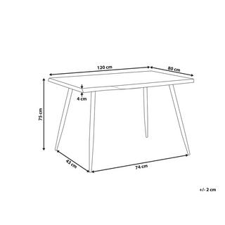 Beliani Table de repas en MDF Moderne LUTON  