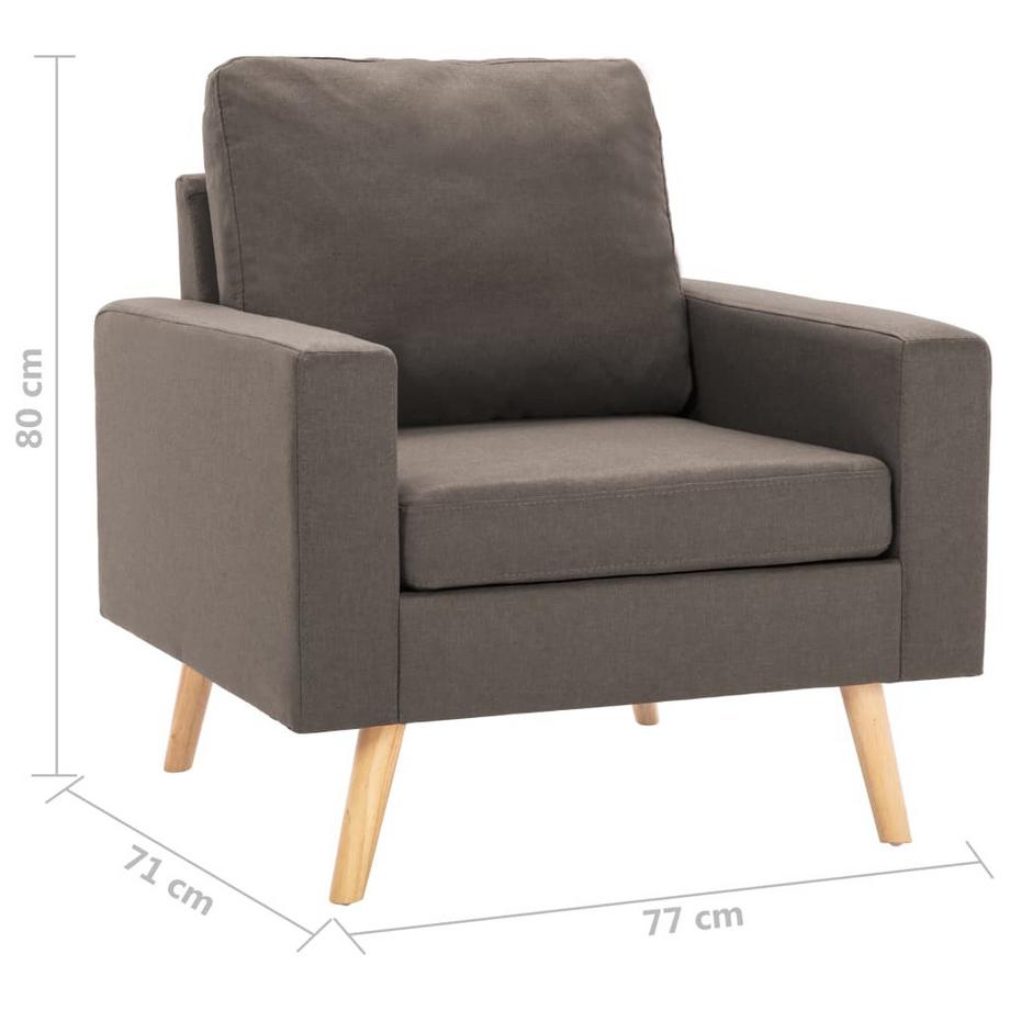 VidaXL Fauteuil tissu  
