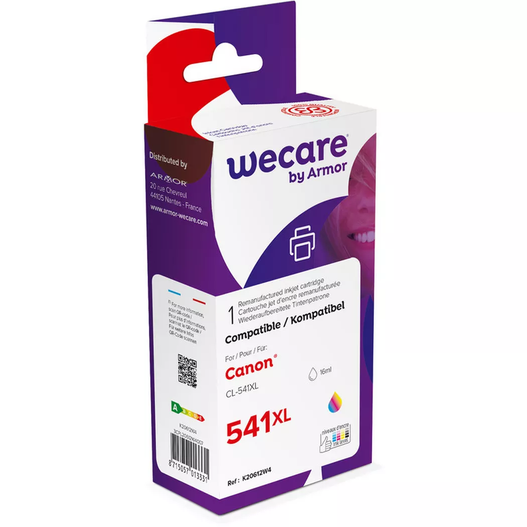 wecare -  Tinte XL rebuilt color CL-541XLWE zu Canon PIXMA MG2150 16ml, One Size