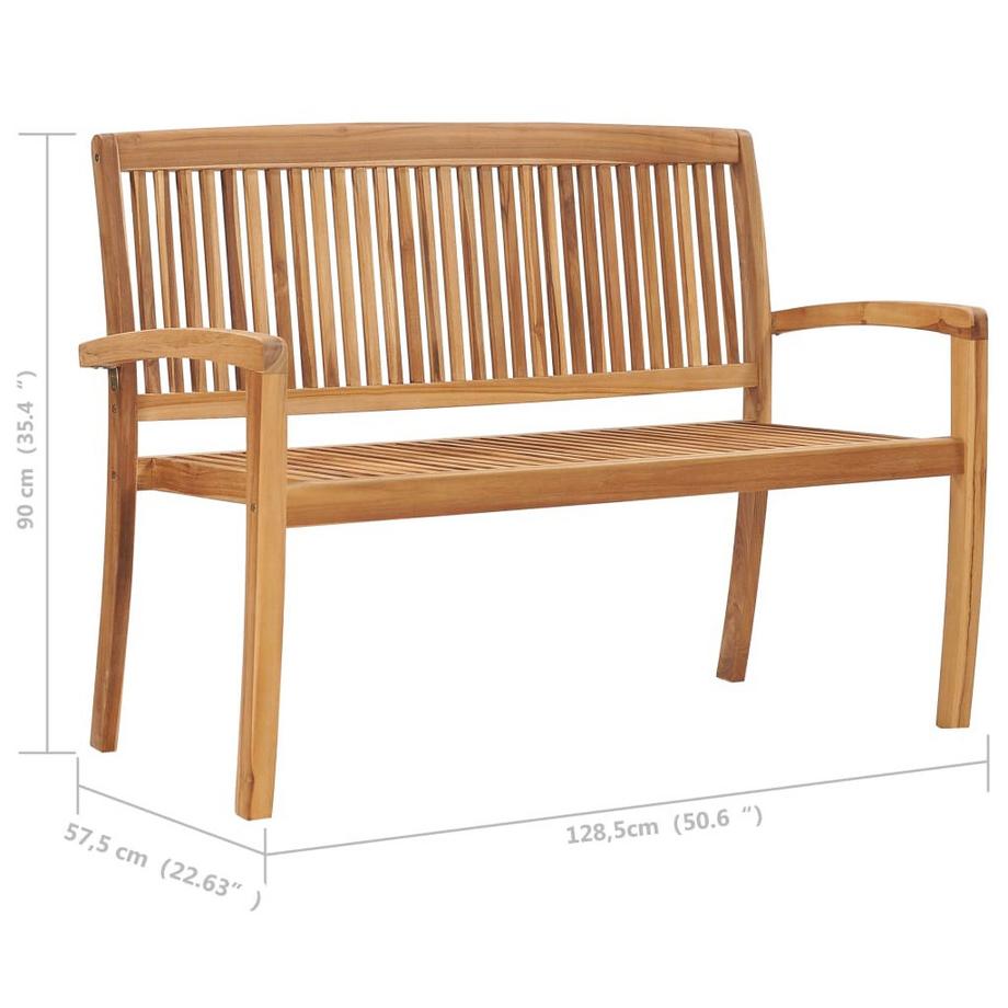 VidaXL panca Teak riciclato  
