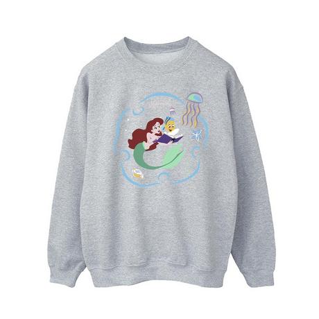 Disney The Little Mermaid Reading A Book Sweatshirt  