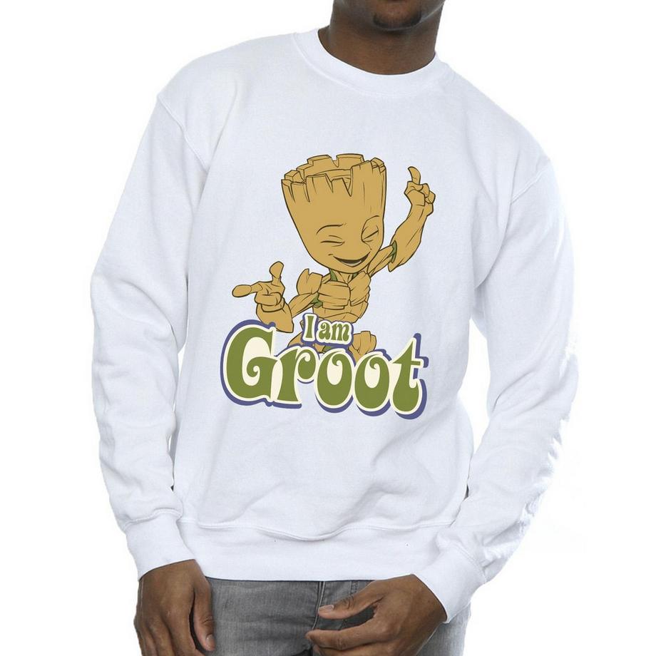 Guardians Of The Galaxy Groot I Am Groot Rundhals-Sweatshirt  