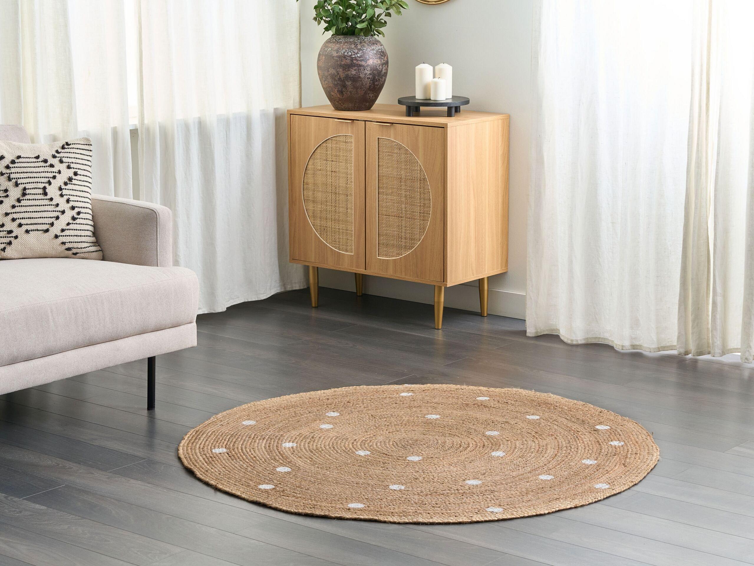 Beliani Tapis en Jute Boho KHARRA  