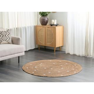 Beliani Tapis en Jute Boho KHARRA  