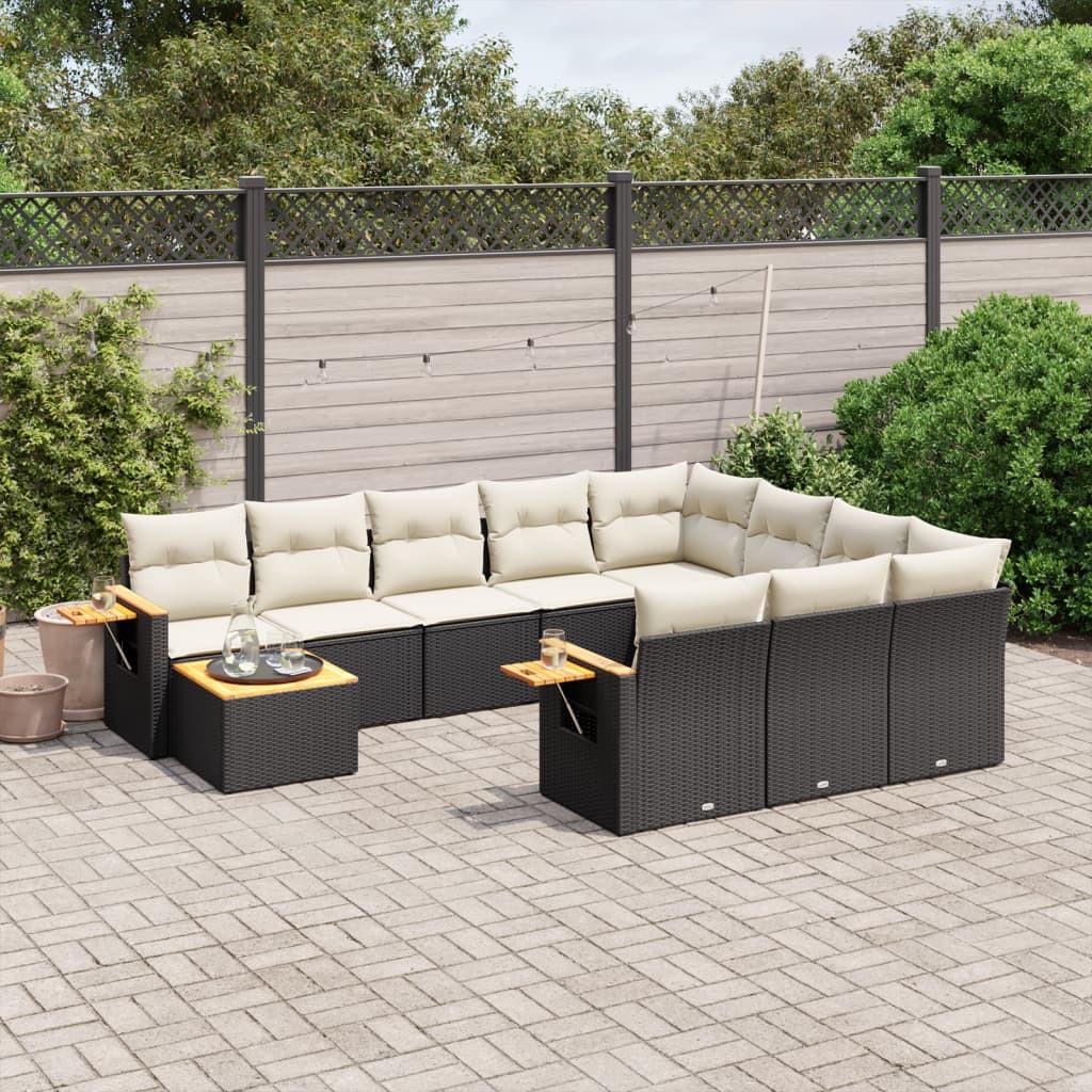 VidaXL set divano da giardino Polirattan  