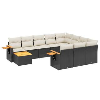 VidaXL Ensemble de canapés de jardin rotin synthétique  