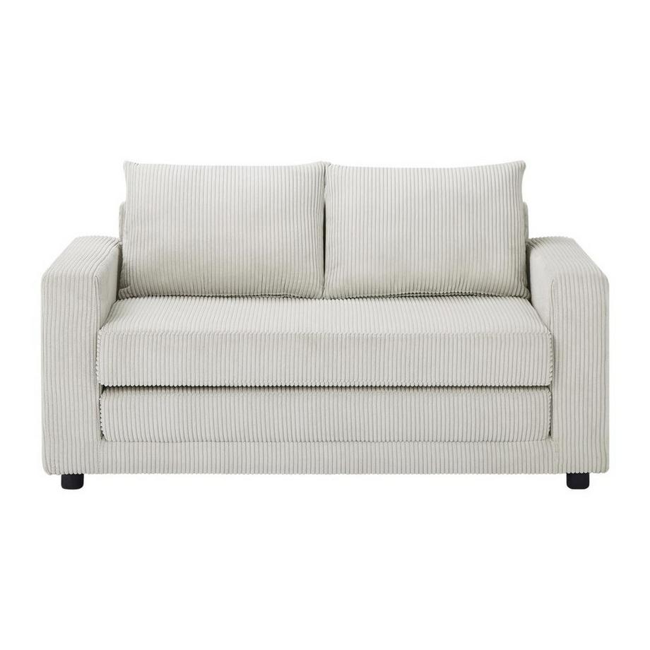 Vente-unique Sofa 2-Sitzer mit Schlaffunktion - Cord - Beige - MIRTO  