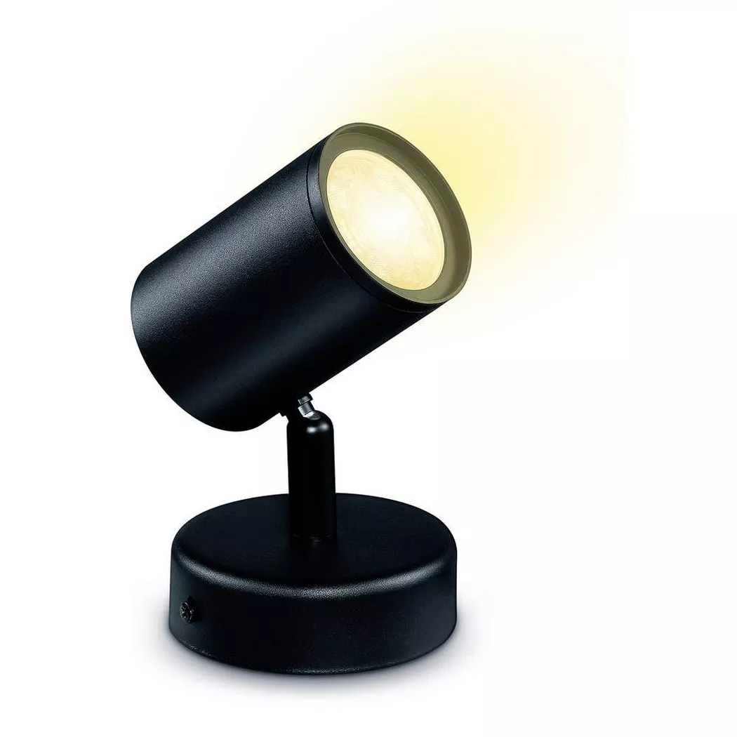 WIZ – IMAGEO Spots Deckenleuchte Tunable White & Color 1x5W Einzelpack, One Size, Schwarz