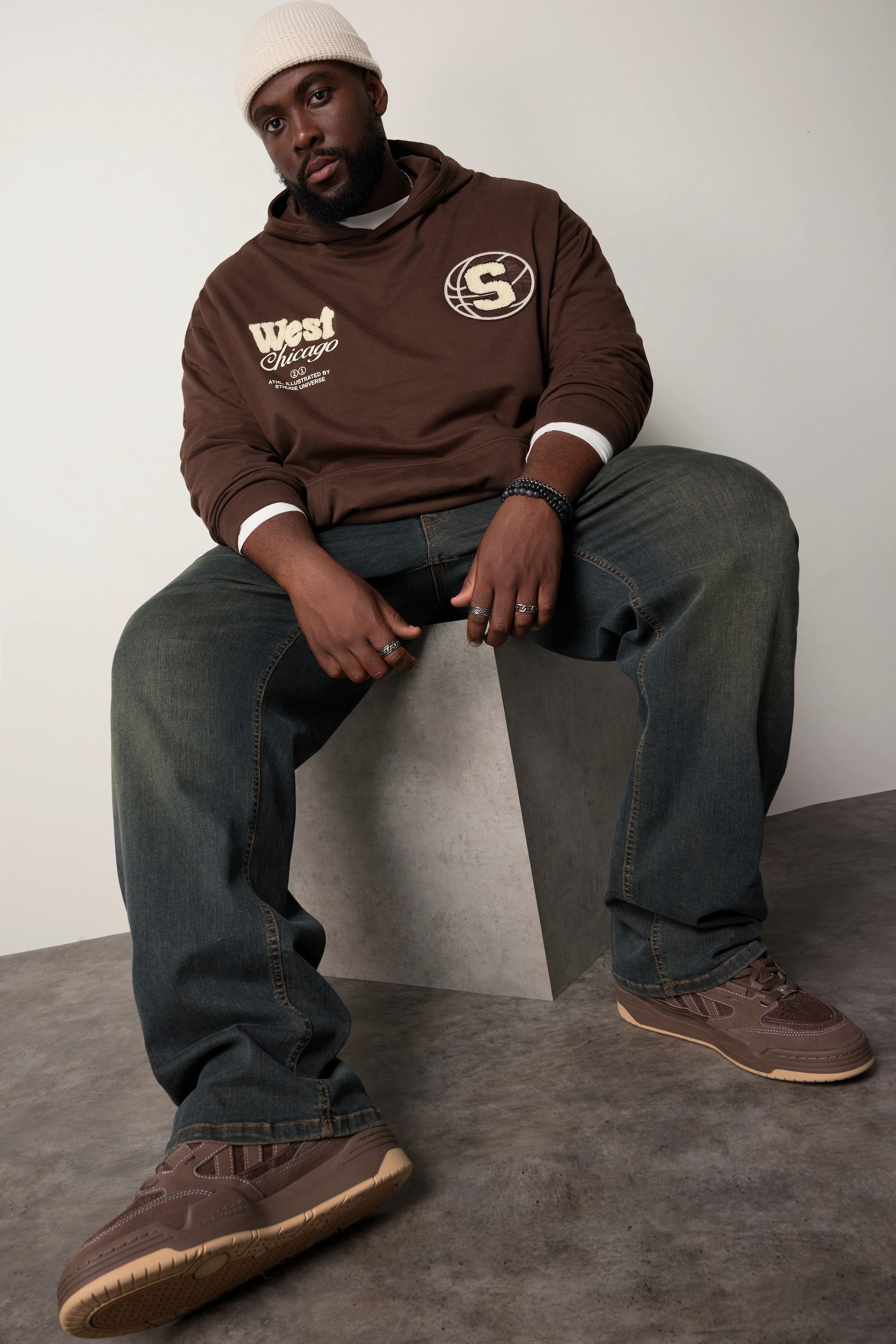 Sthuge Maglia Oversize con Cappuccio  