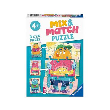 Puzzle Lustige Monster (3x24)