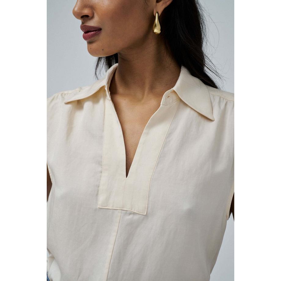 Salsa Lightdenim Blusa a maniche corte  