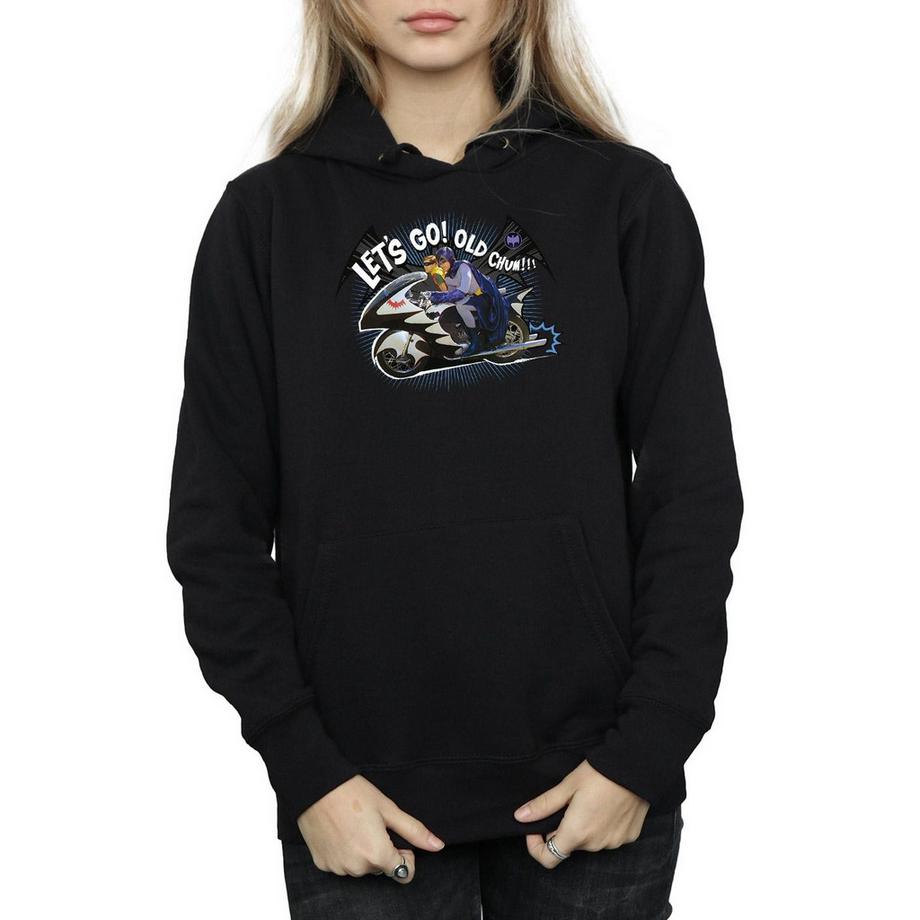 DC COMICS Bat Bike Grafikdruck Kapuzenpullover  