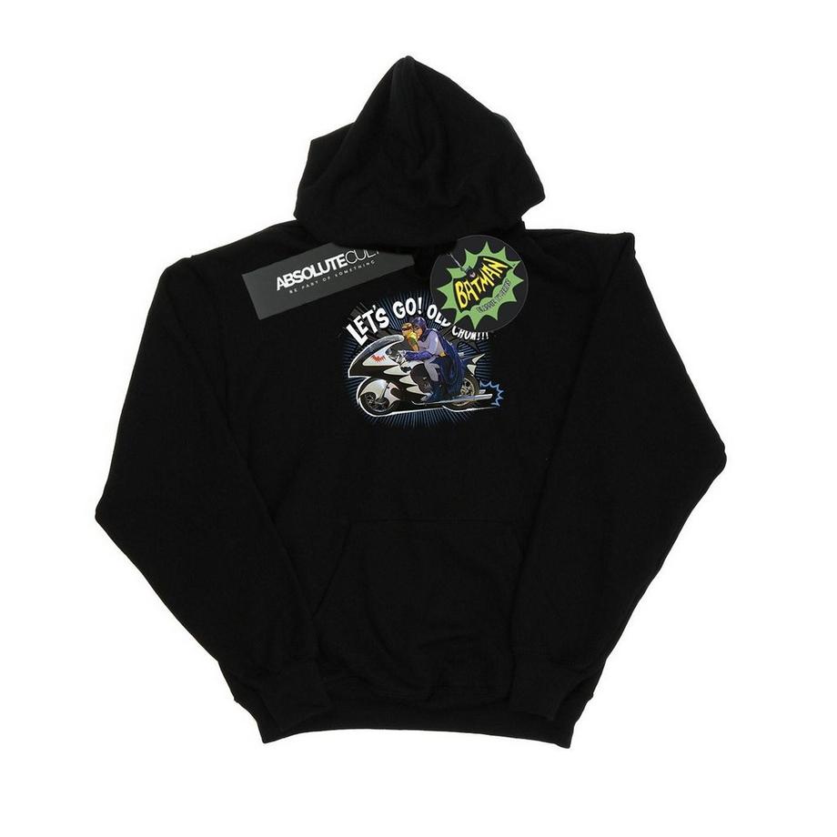 DC COMICS Bat Bike Grafikdruck Kapuzenpullover  