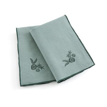 Lot de 2 serviettes de table coton/lin