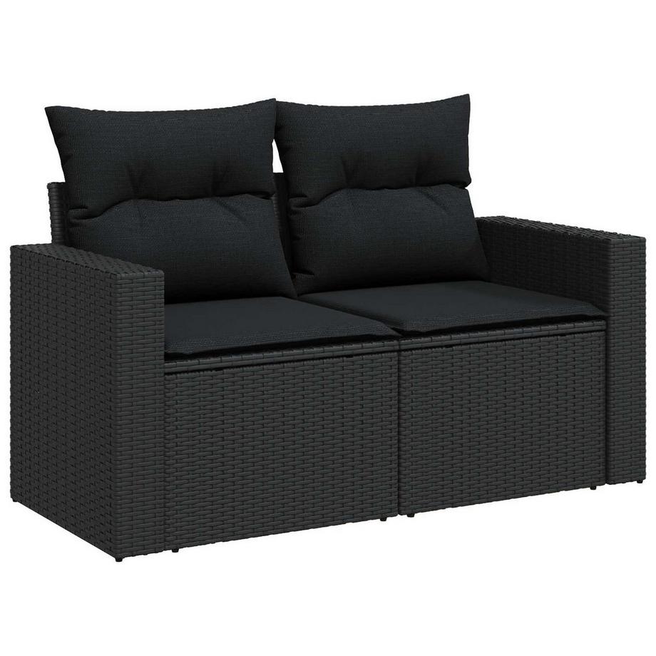 VidaXL Canapé d’extérieur poly rattan  