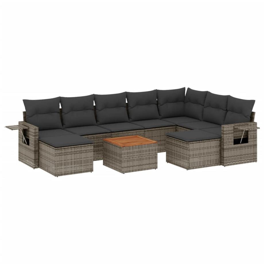 set divano da giardino Polirattan