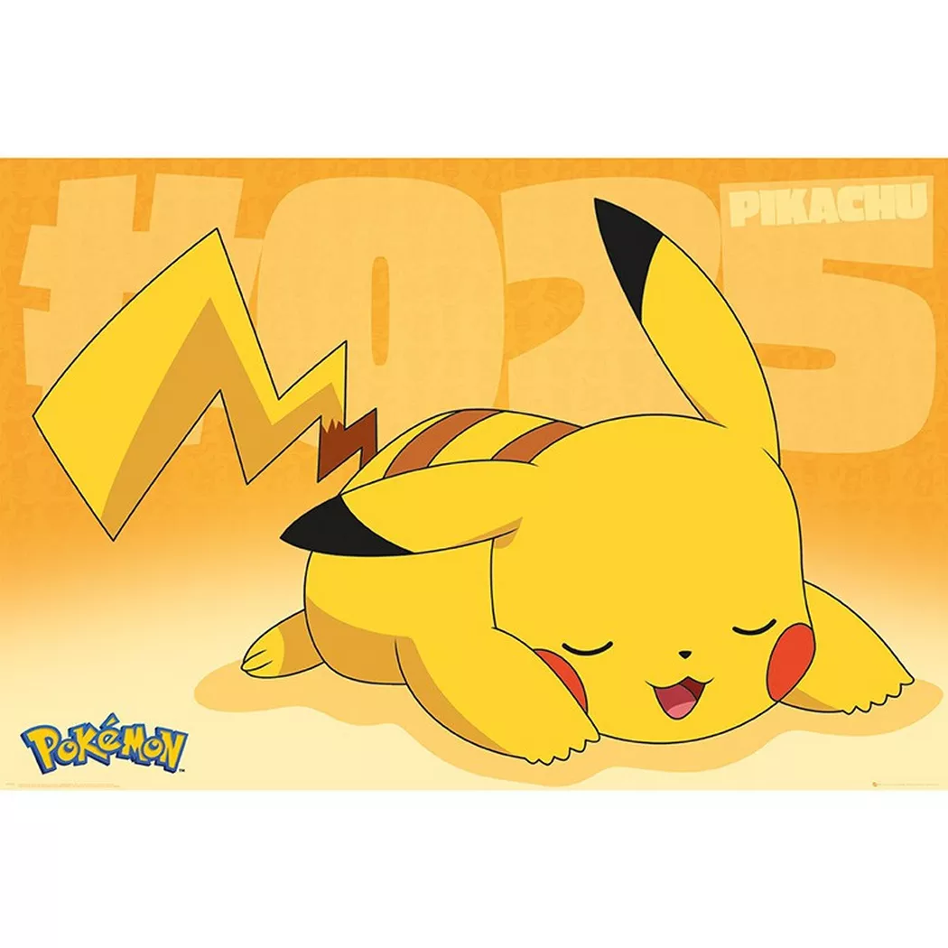GB Eye - Poster Gerollt und mit Folie versehen Pokemon Pikachu, One Size