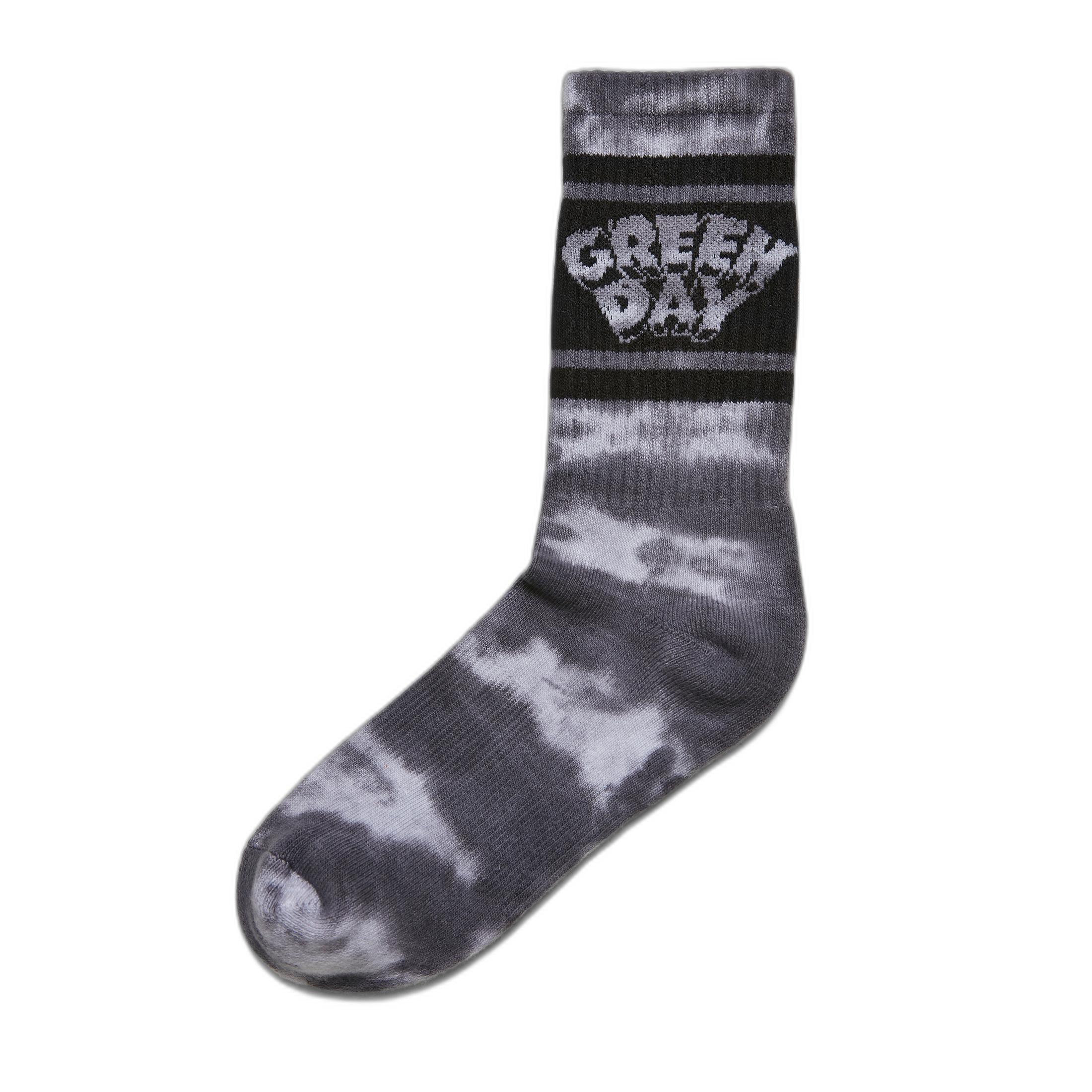 URBAN CLASSICS  paia di calzini green day tie die (x2) 