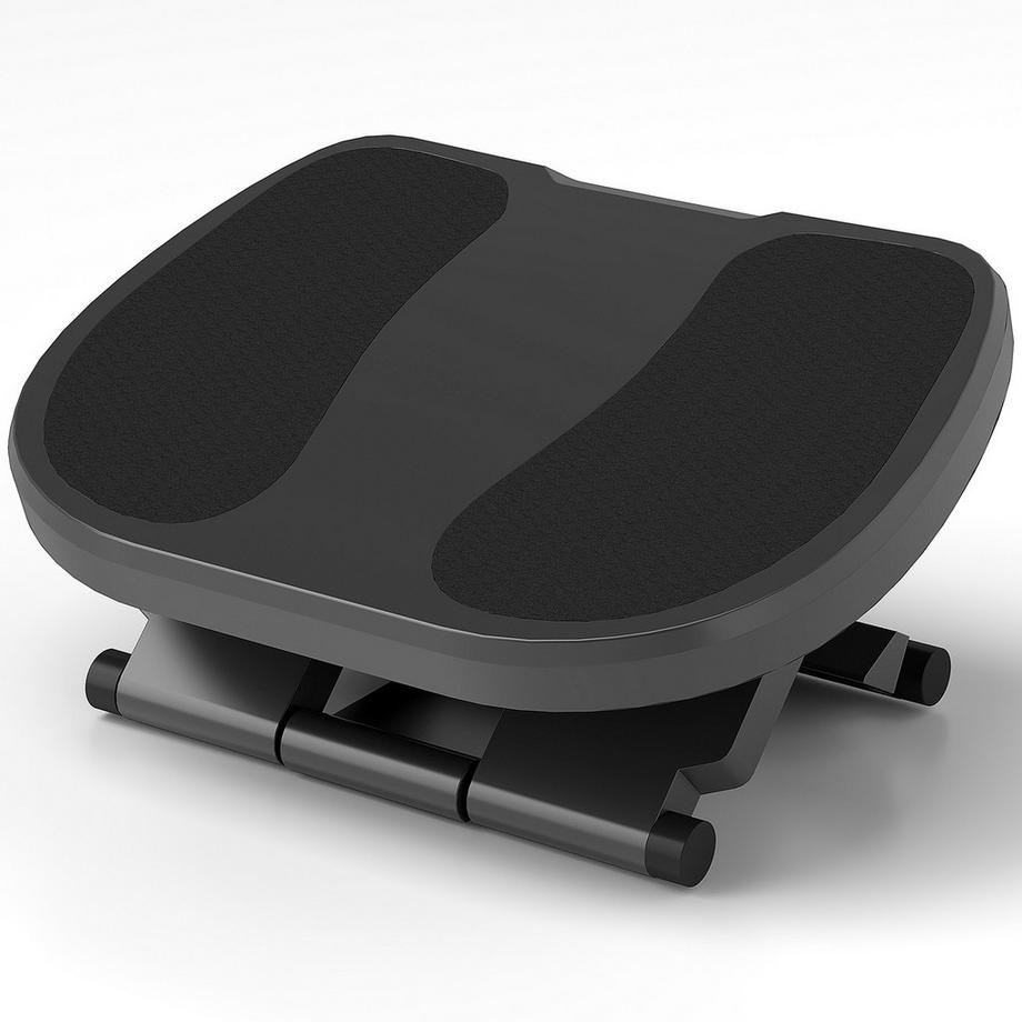 Northio  Fußstütze Schreibtisch, 3 Stufig Höhenverstellbar Fußbank, Ergonomische Fußablage, für Homeoffice, Büro, Grau 