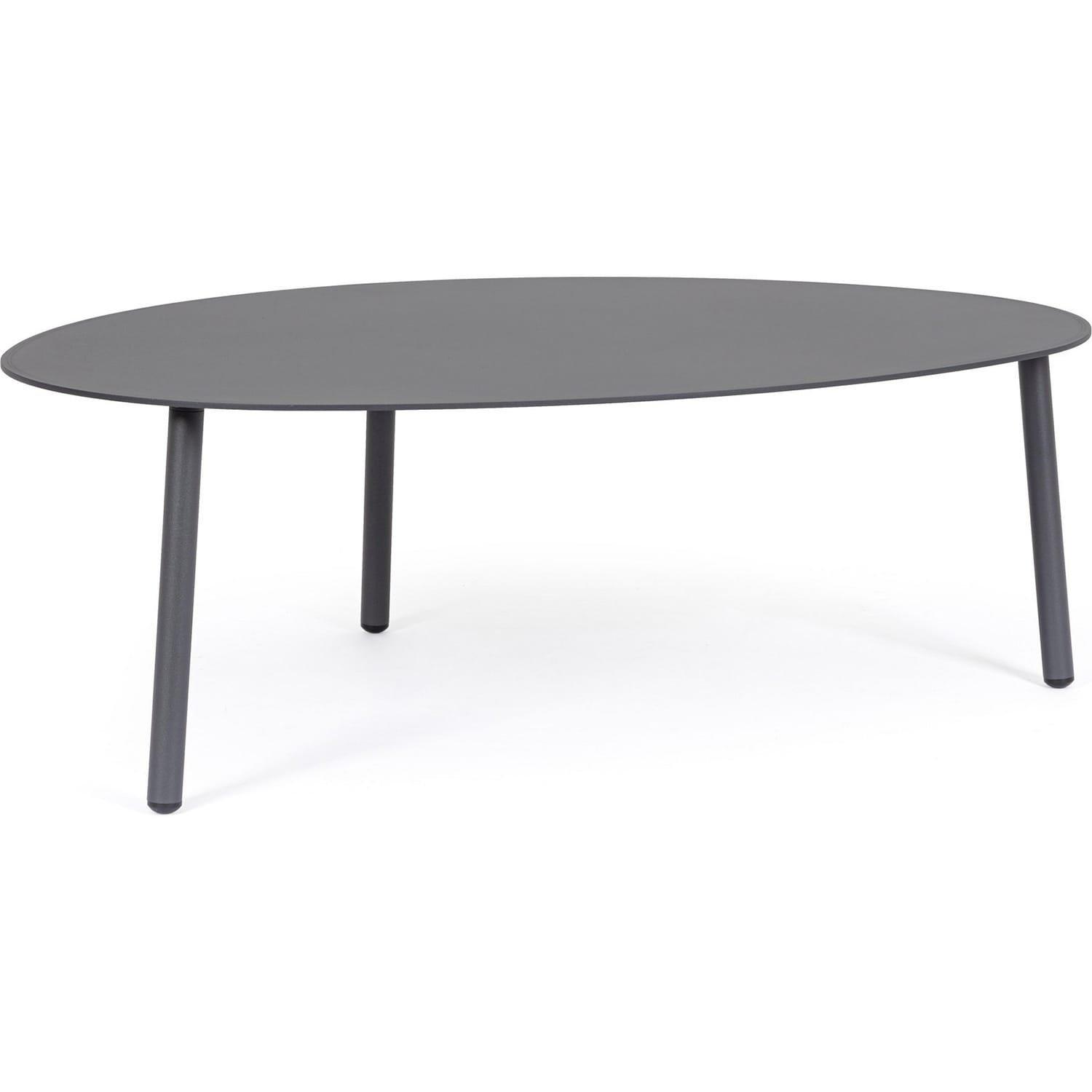 mutoni Table d'appoint de jardin Sparky anthracite 100x70  