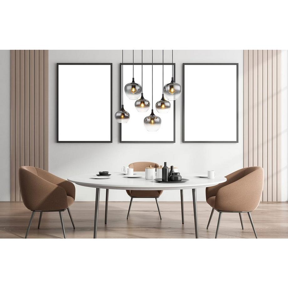 mutoni Hängeleuchte Maxy Metall  matt 6xE27  