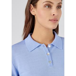 Damart  Pull pure laine mérinos col polo. 