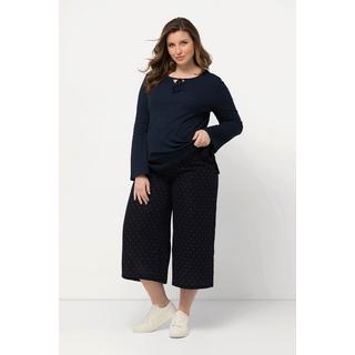 Ulla Popken  Culottes Bellieva in mussola con cintura elastica 