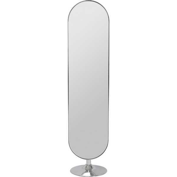 KARE Design Specchio da terra Curvy aspetto cromato 170x40  