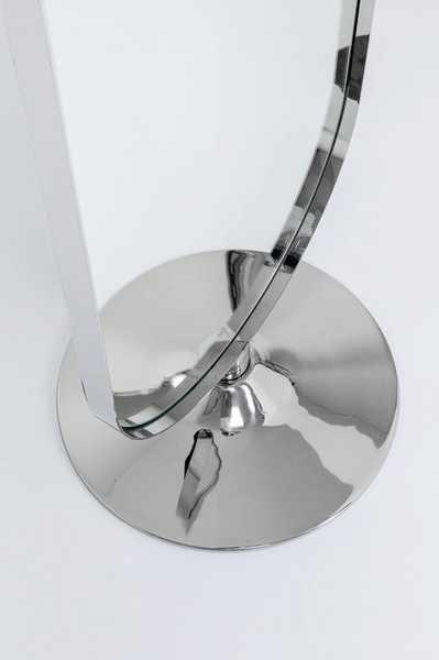 KARE Design Miroir sur pied Curvy aspect chrome 170x40  