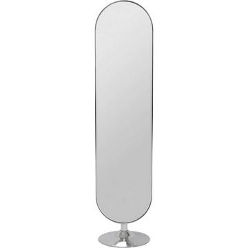 Standspiegel Curvy Chrom Look 170x40