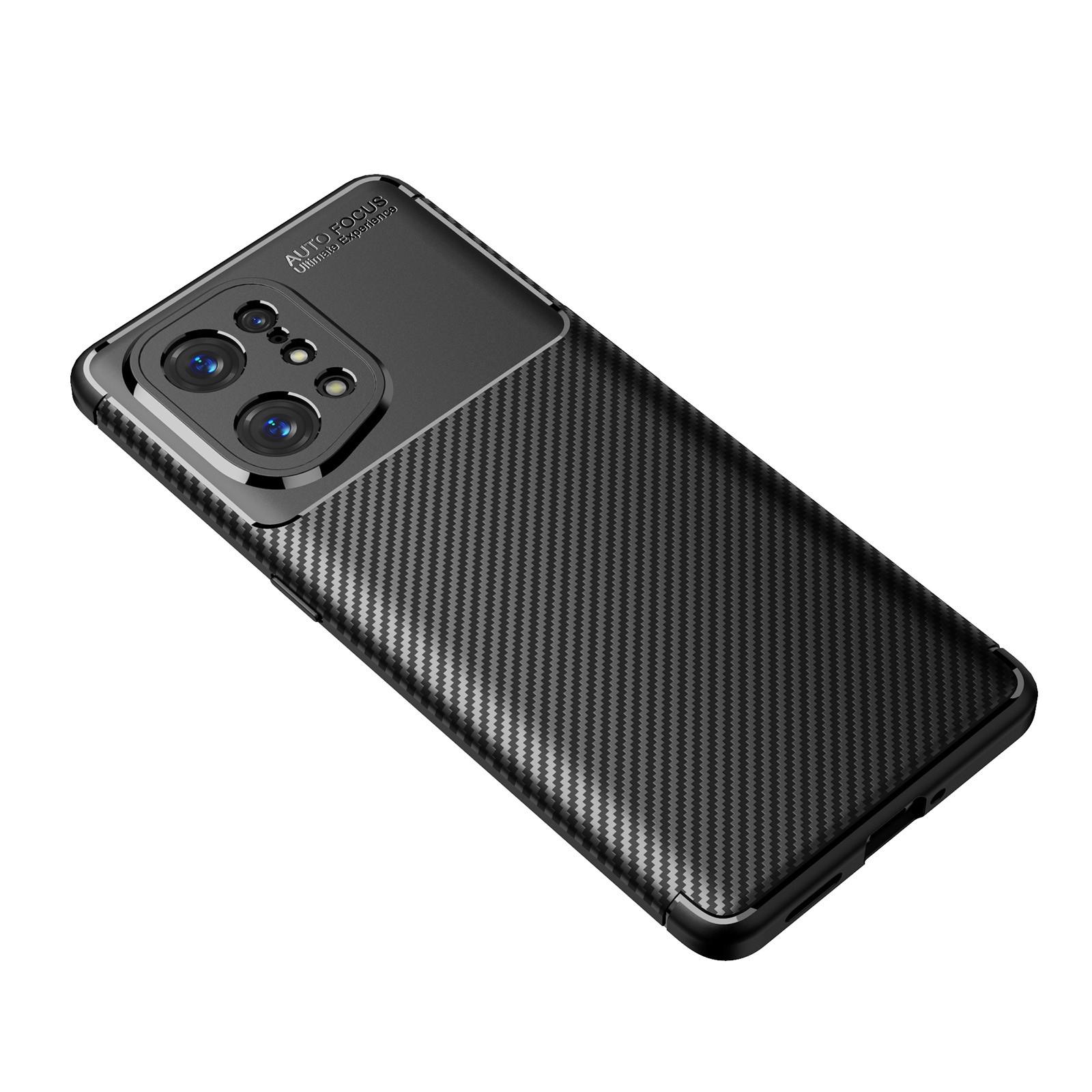 Cover-Discount  OPPO Find X5 - Cover Carbon Fiber Case nero 