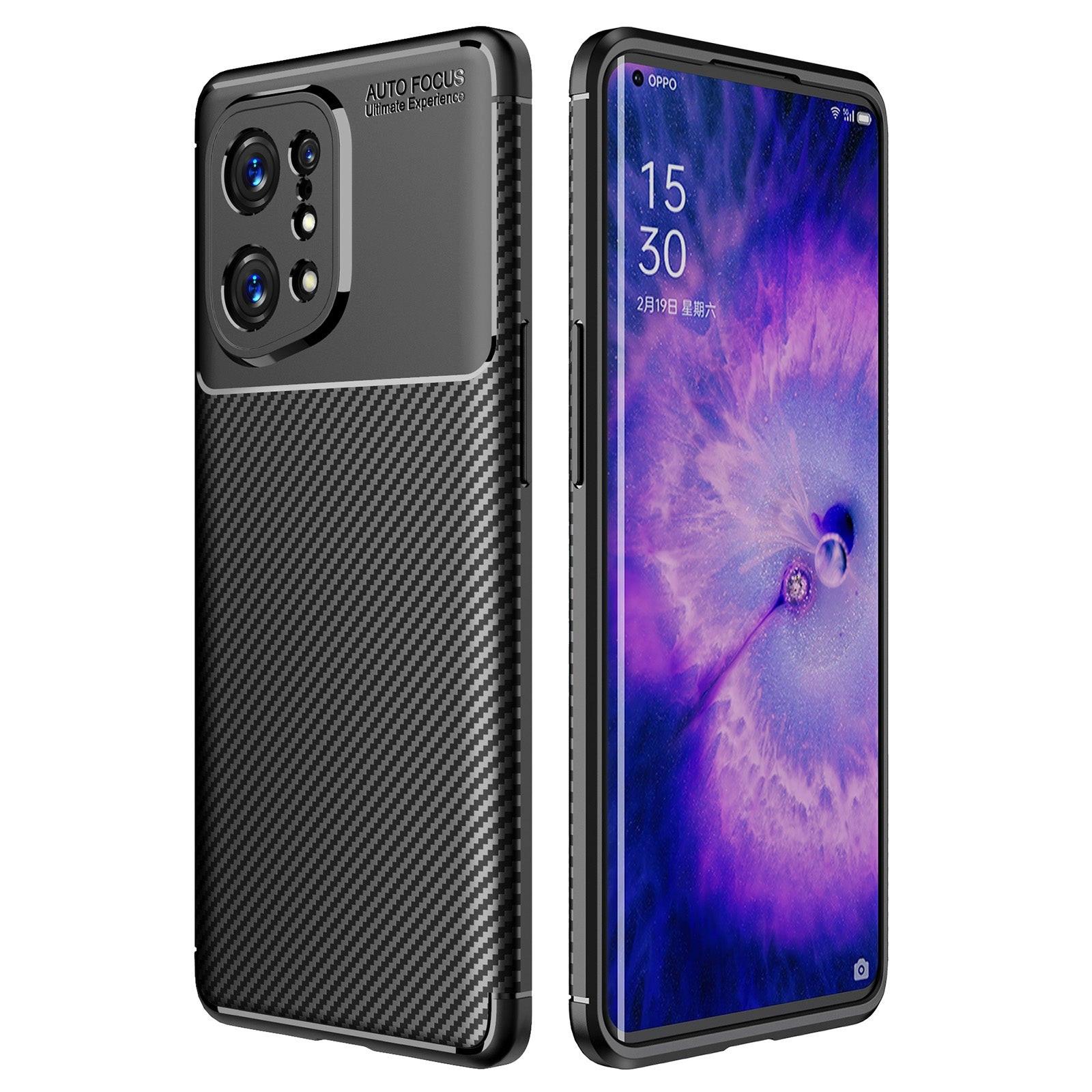 Cover-Discount  OPPO Find X5 - Housse Carbon Fiber Case noir 