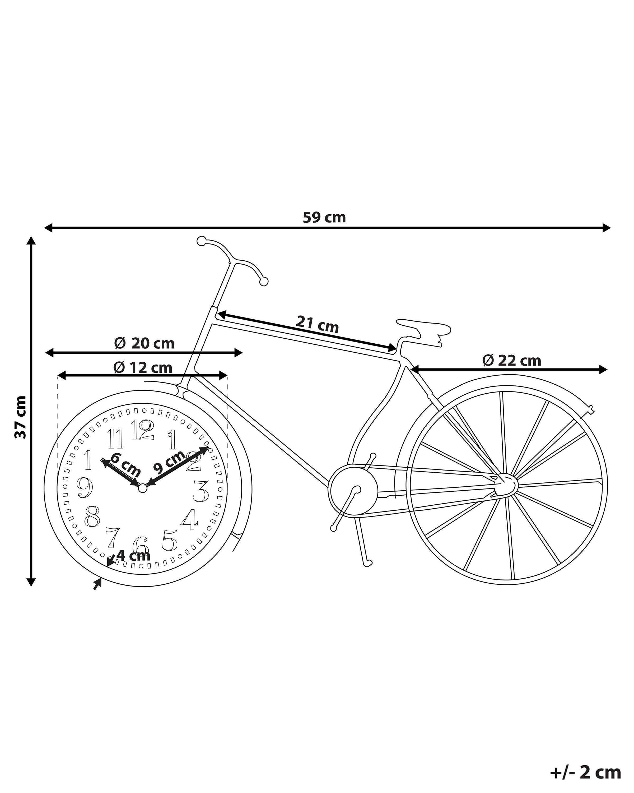 Beliani Horloge en Aluminium Rétro LILLO  