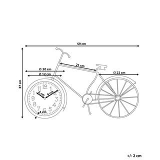 Beliani Horloge en Aluminium Rétro LILLO  