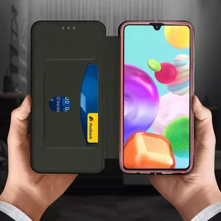Avizar  Etui Samsung Galaxy A41 Éco Cuir Rouge 