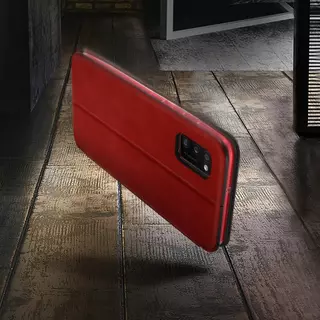Avizar  Etui Samsung Galaxy A41 Éco Cuir Rouge 