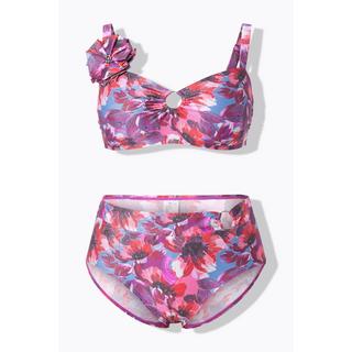 Ulla Popken Glitzer Softcup Bikini verstellbare Träger  