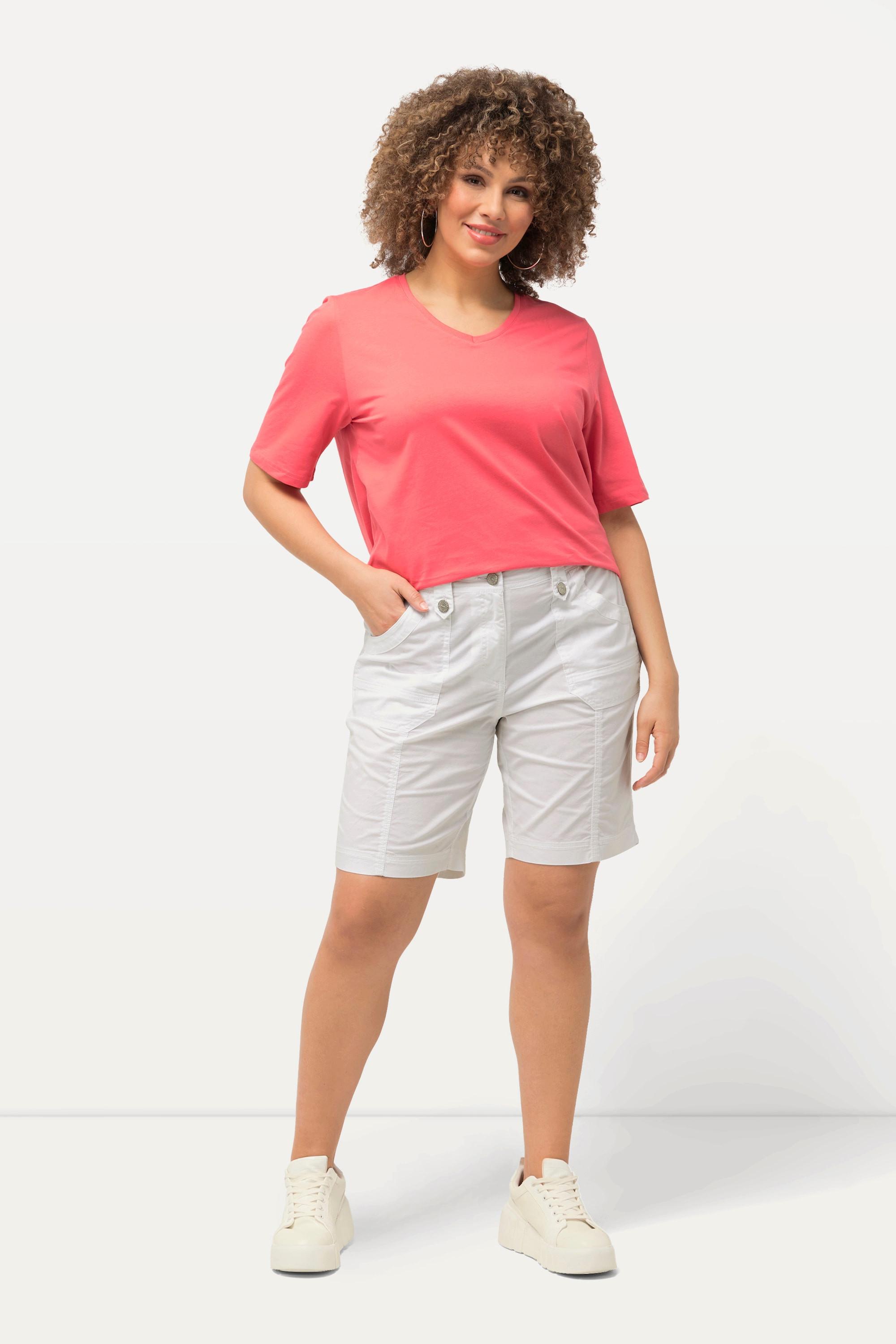 Ulla Popken Bermuda Cargo Vita Comfort Taglio 4 Tasche  