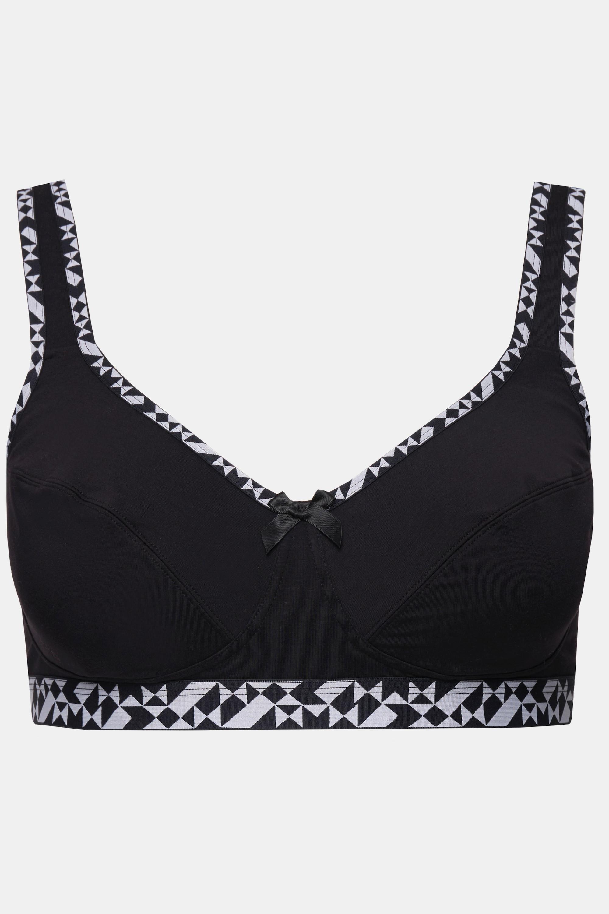 Ulla Popken Reggiseno morbido Scritta senza ferretto coppa C - D  