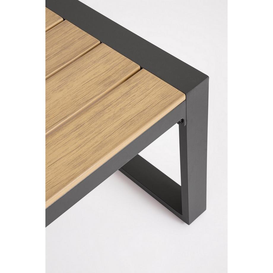 mutoni Salon de jardin Leandro anthracite-beige (set de 4)  