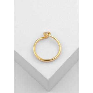 MUAU Schmuck  Solitaire Ring Diamant 0.25ct. Gelbgold 750 