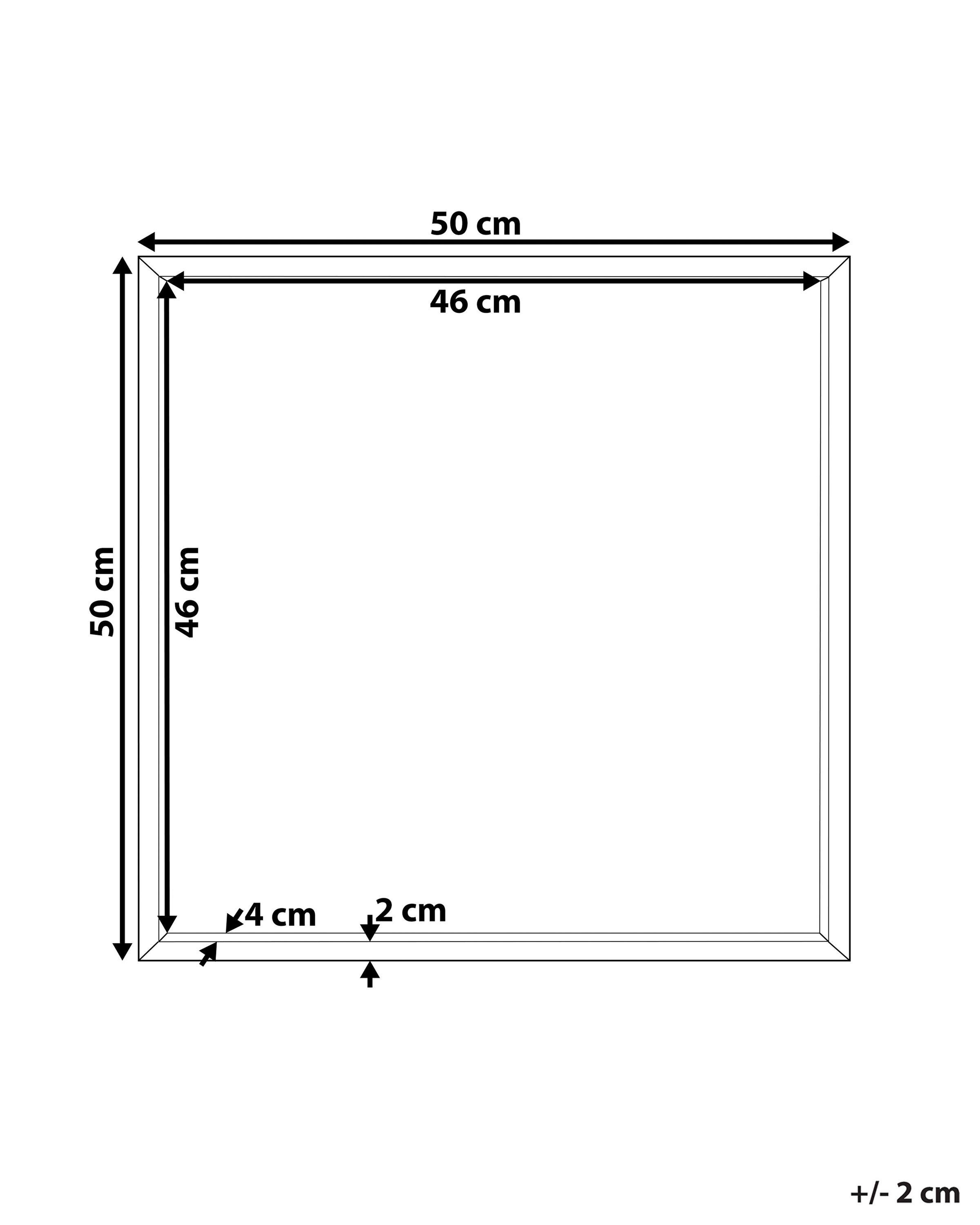 Beliani Wandspiegel aus Kunststoff Minimalistisch BRIGNOLES  