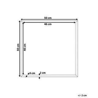 Beliani Wandspiegel aus Kunststoff Minimalistisch BRIGNOLES  
