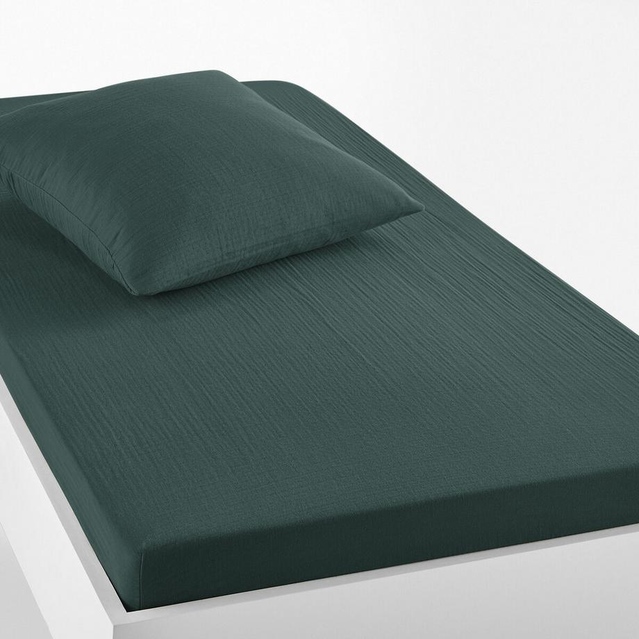 La Redoute Intérieurs Kumla Drap-housse en mousseline de coton pour enfants  