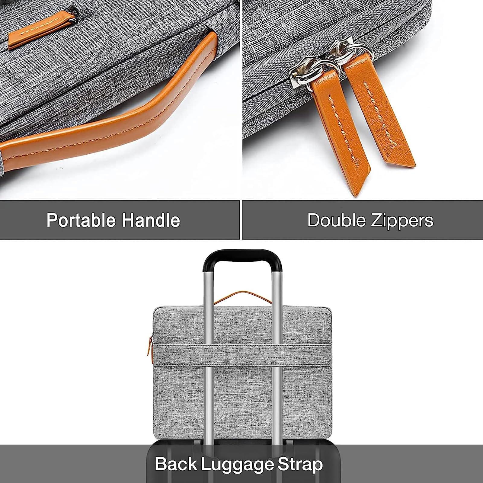 Only-bags.store  Laptop Schutzhülle Kompatibel mit MacBook Air/Pro,Notebook,Kompatibel mit MacBook ProM3 M2 M1 2023-2021,Seitlich offene Tasche mit 4 Fächern&Handgriff 